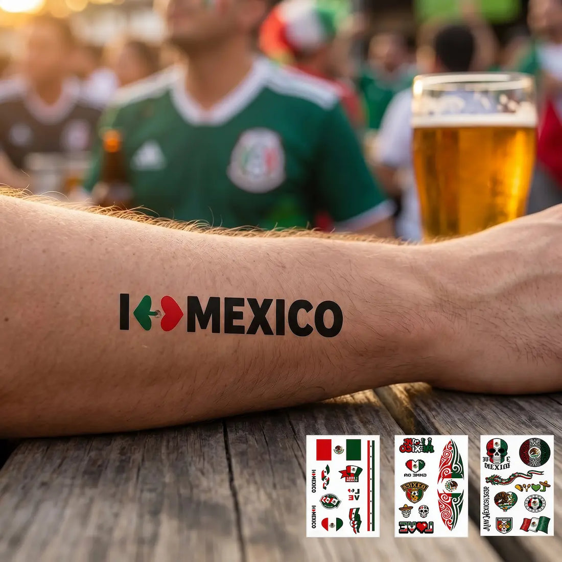 Mexico Soccer Fan Tattoos for the 2026 Tournament – Rep El Tri with Pride
